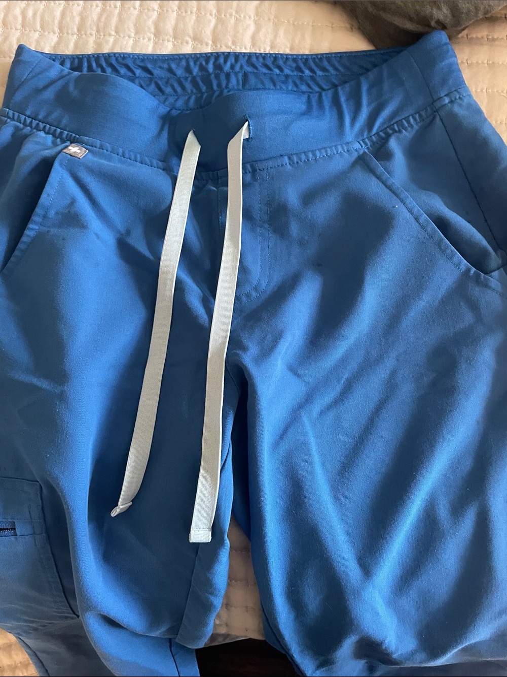 Figs royal blue joggers